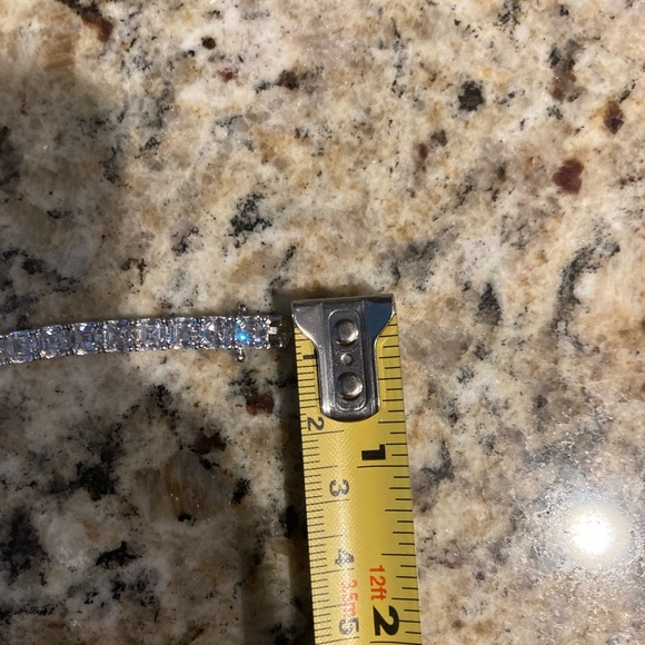 Elegant 925 Sterling Silver Tennis Bracelet - Picture 7 of 8